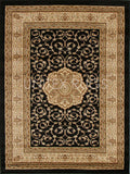 Medallion Classic Design Rug Black