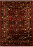 Traditional Shiraz Design Rug Burgundy Red