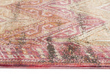 Fluid Sunrise Modern Red Rug