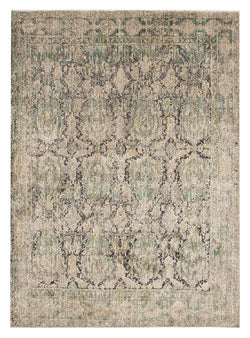 Fluid Dew Modern Green Rug