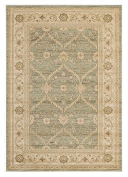 Chobi Design Rug Light Green Bone