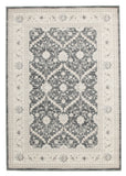 Chobi Design Rug Navy Grey Bone