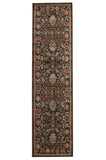 Nain Persian Design Rug Brown Red