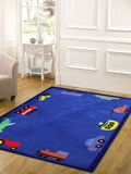 Fun Automobile Boys Rug Blue