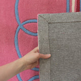 Hearts And Stripes Pink Children's Rug