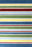 Primary Coloured Stripes Children's Rug