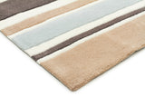 Taupe Coloured Stripes Children's Rug