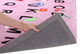 Cool Alphabet Rug Pink