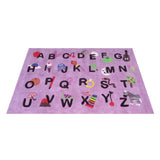 Cool Alphabet Rug Pink