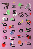 Cool Alphabet Rug Pink