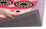 Gorgeous Purple Owl Kids Rug