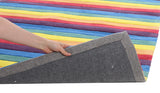 Beautiful Stripped Rainbow Kids Rugs