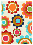 Bright Poppies Rug Light Mint