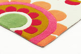 Bright Poppies Rug Light Mint