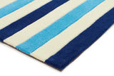 Nautical Stripes Blue Rug