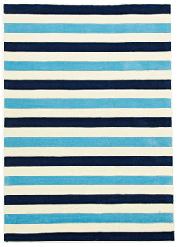 Nautical Stripes Blue Rug