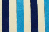 Nautical Stripes Blue Rug