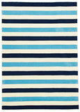 Nautical Stripes Blue Rug