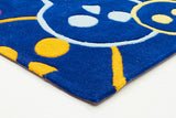 Fun Skulls Rug Blue