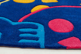 Fun Skulls Rug Blue
