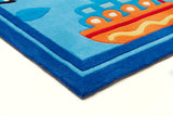 Boats and Ships Rug Blue