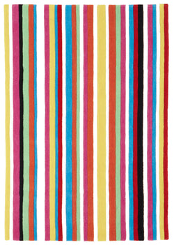 Teen Multi Coloured Stripe Rug