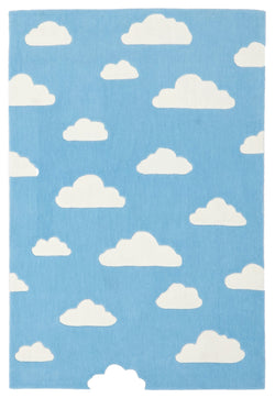 Dreamy Clouds Rug Blue