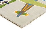 Little Aviator Plane Rug Blue