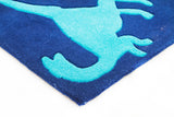 Blue Dinosaurs Rug