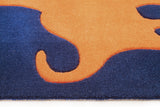 Blue Dinosaurs Rug