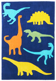 Blue Dinosaurs Rug