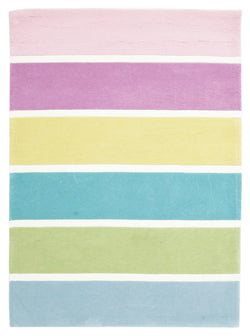 Pastel Banded Stripes Rug