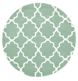 Kids Trellis Design Rug Sea Foam Green