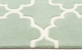 Kids Trellis Design Rug Sea Foam Green