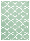 Kids Trellis Design Rug Sea Foam Green