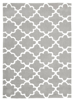 Kids Trellis Design Rug Grey