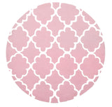 Kids Trellis Design Rug Pink