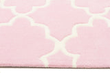 Kids Trellis Design Rug Pink