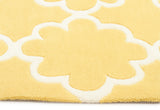 Kids Trellis Design Rug Yellow