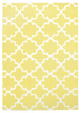 Kids Trellis Design Rug Yellow