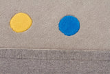 Kids Dots Design Rug Grey