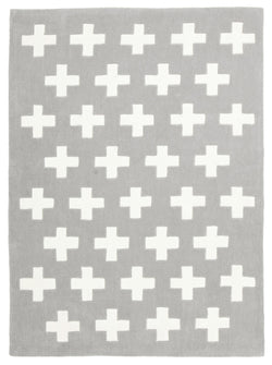 Nordic Crosses Rug Grey