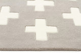 Nordic Crosses Rug Grey