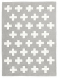 Nordic Crosses Rug Grey