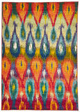 Ultra Modern Ikat Rug Multi