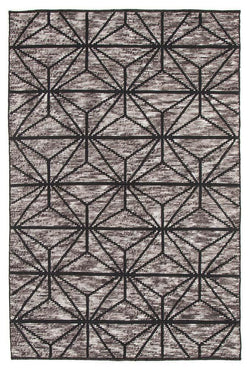 Rhythm Motif Charcoal Rug