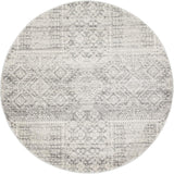 Zelda Silver Grey Round Rug