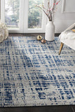 Ashley Abstract Modern Blue Grey Rug