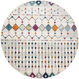 Peggy Tribal Morrocan Style Multi Round Rug