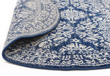 Gwyneth Stunning Transitional Navy Round Rug